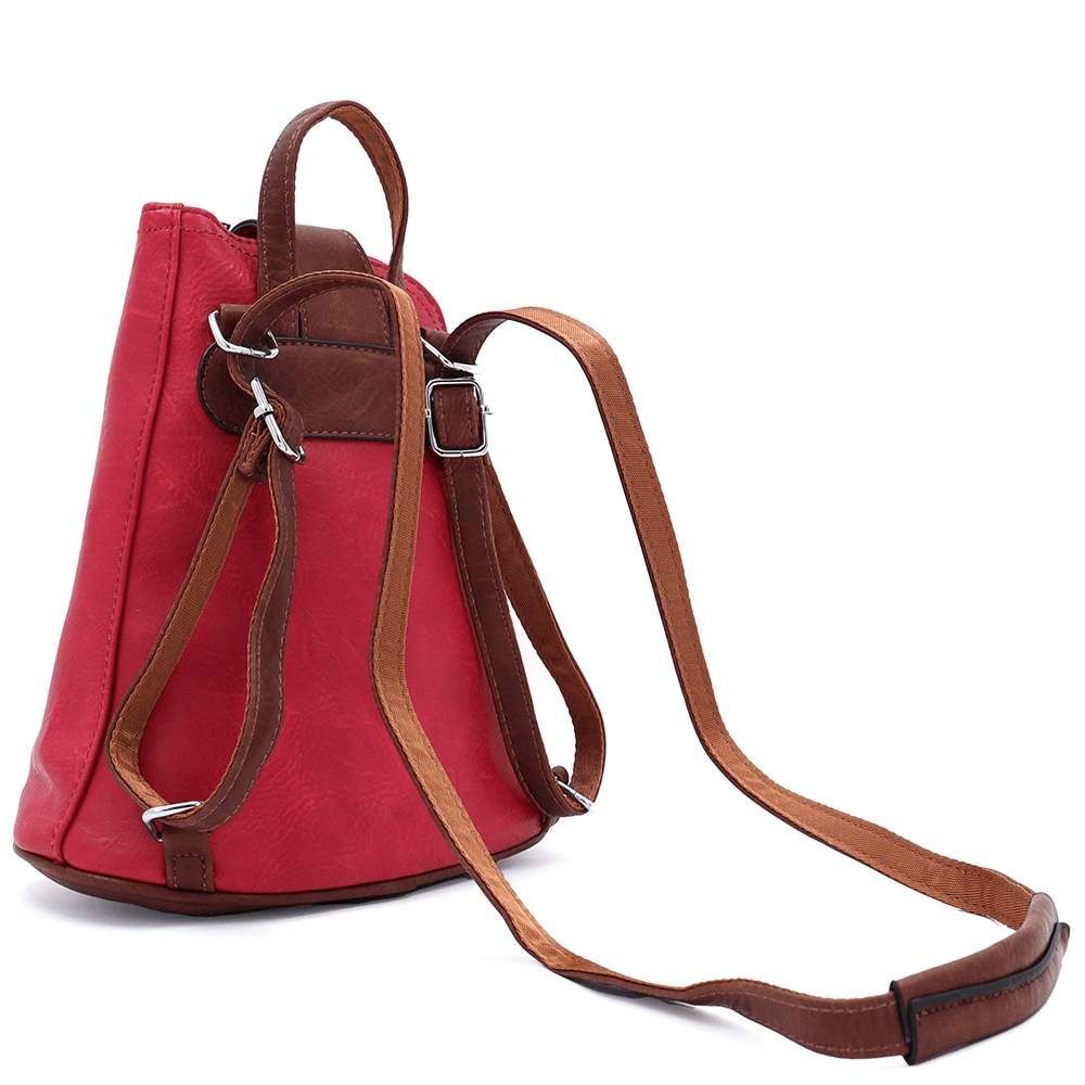 2 az 1-ben - Női hátizsák és táska Violeta - piros