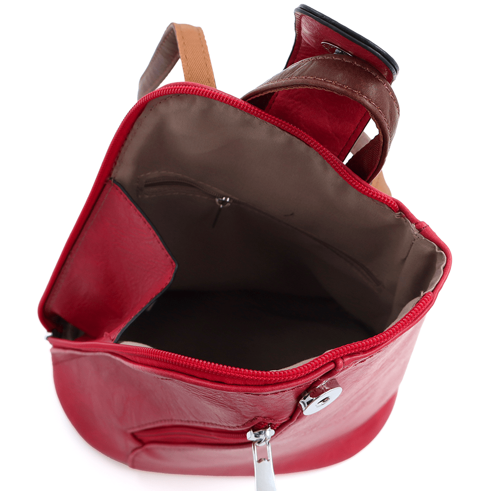 2 az 1-ben - Női hátizsák és táska Violeta - piros