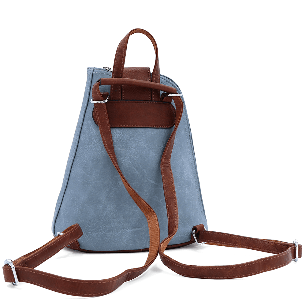 2 az 1-ben - Női hátizsák és táska Violeta - kék