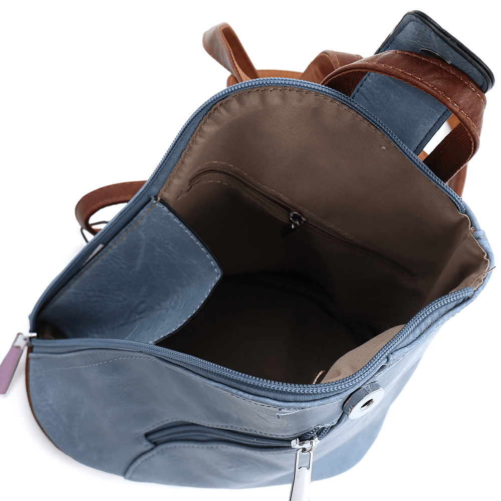 2 az 1-ben - Női hátizsák és táska Violeta - kék