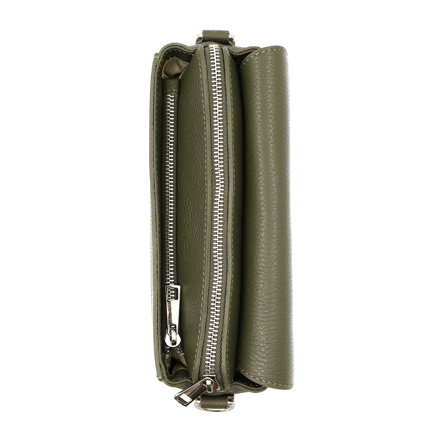 Természetes bőr válltáska Milana - zöld