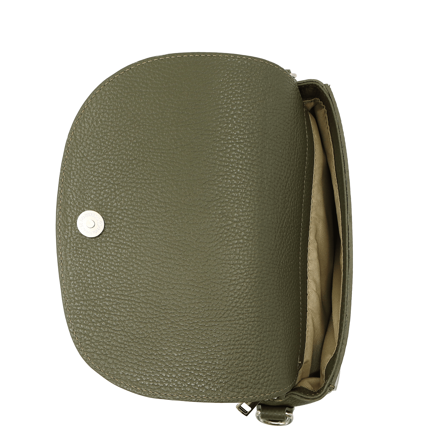 Természetes bőr válltáska Milana - zöld