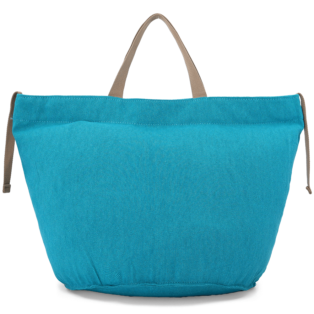 Nagy strandtáska Simona nyomtatással - türkiz