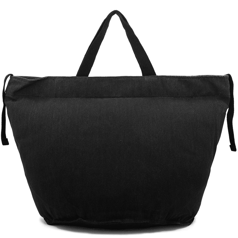 Nagy strandtáska Simona nyomtatással - fekete