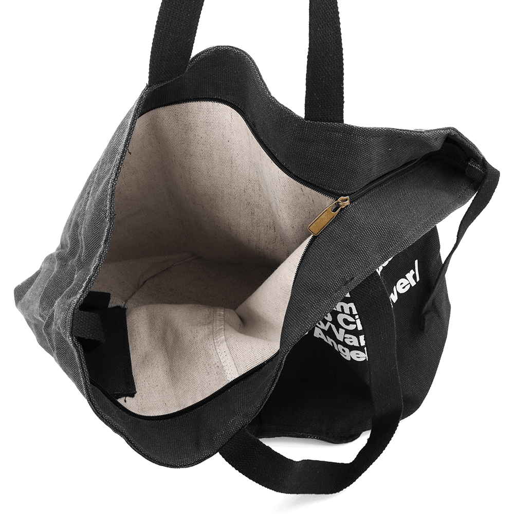 Nagy strandtáska Simona nyomtatással - fekete