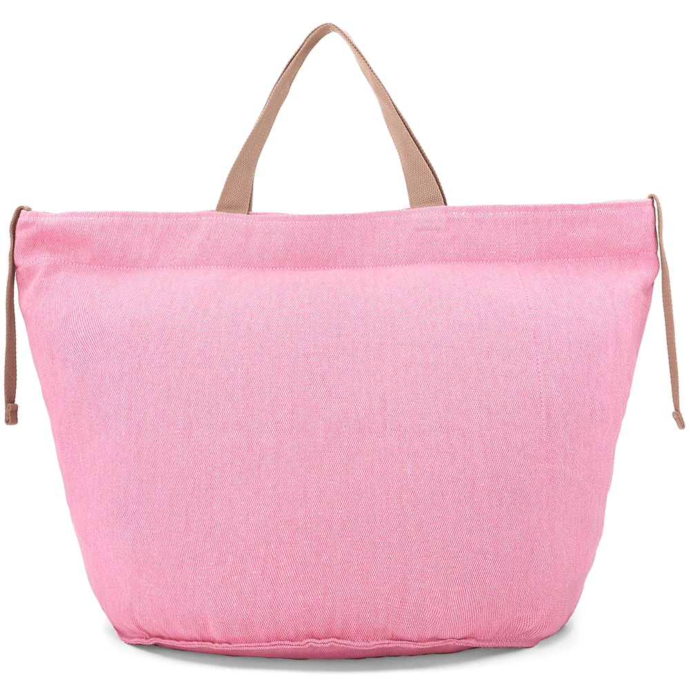 Nagy strandtáska Simona nyomtatással - rózsaszín