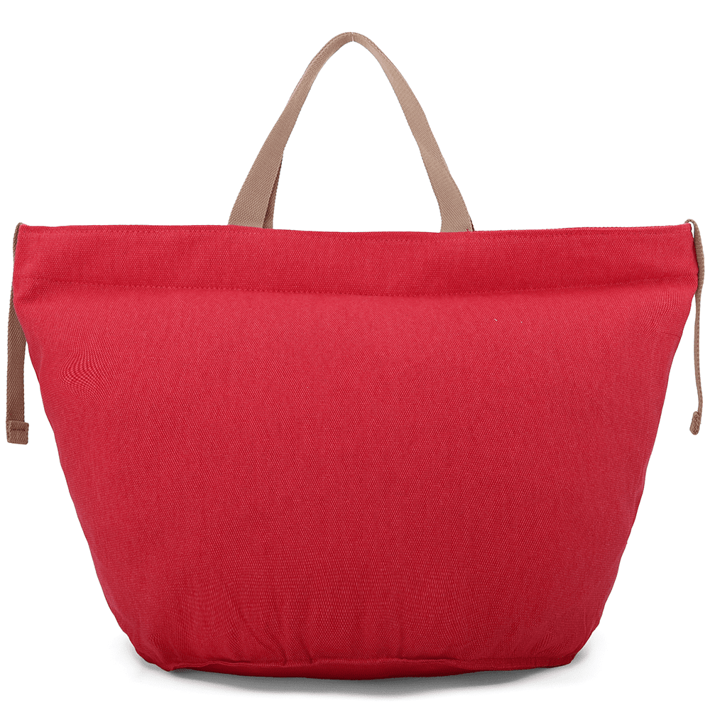 Nagy strandtáska Simona nyomtatással - piros