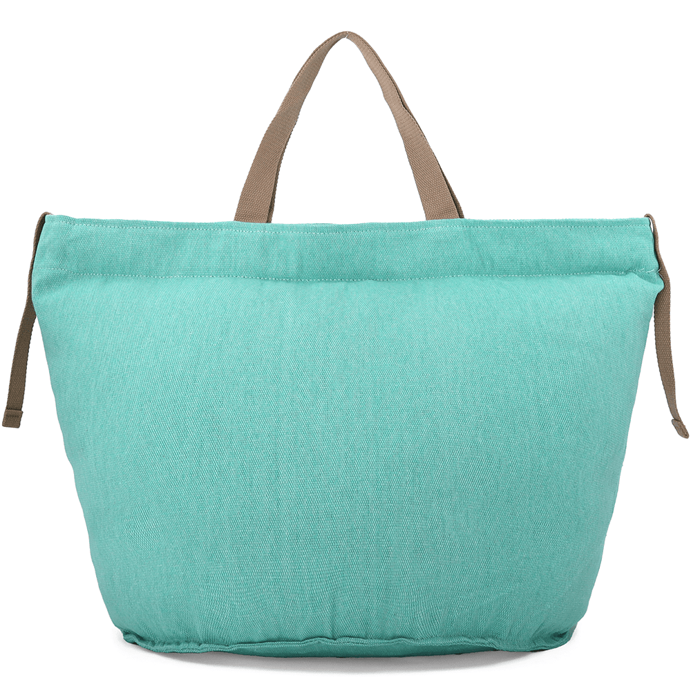 Nagy strandtáska Simona nyomtatással - mentazöld