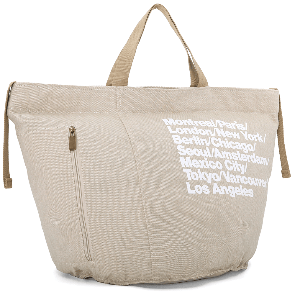 Nagy strandtáska Simona nyomtatással - bézs