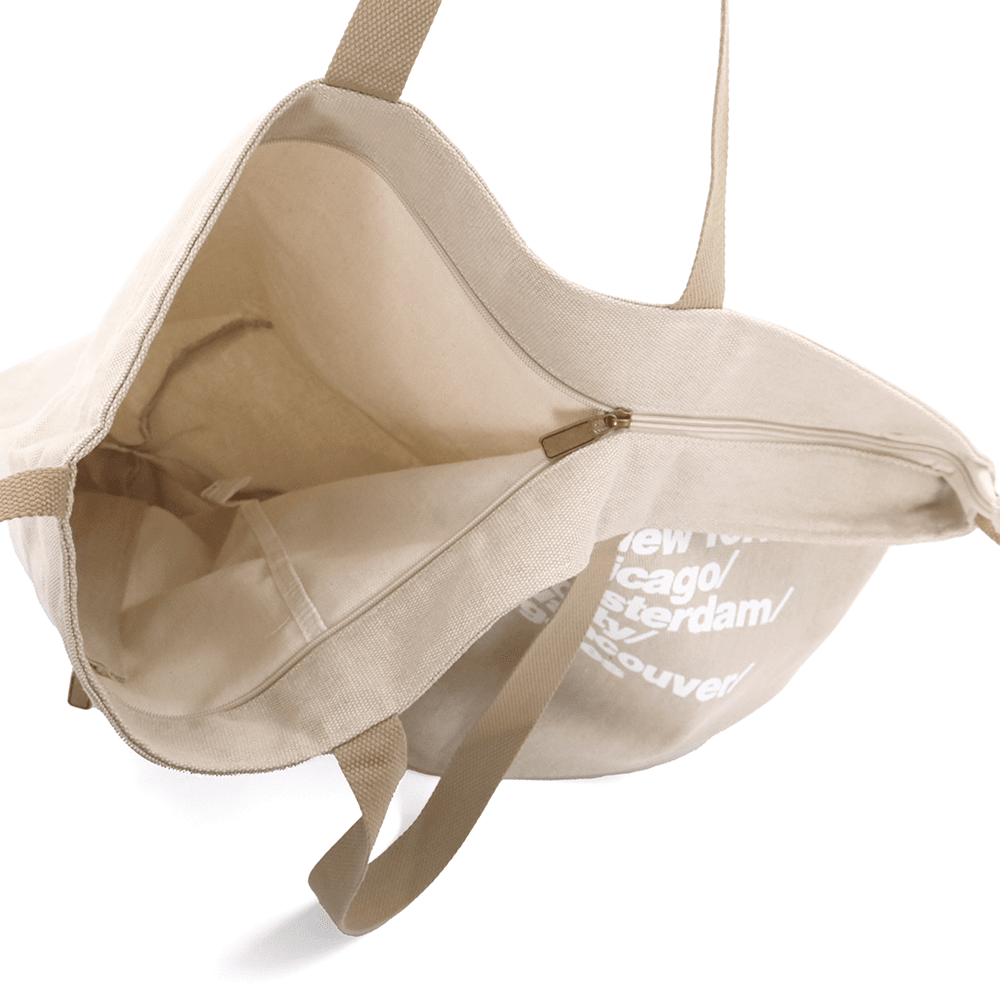 Nagy strandtáska Simona nyomtatással - bézs