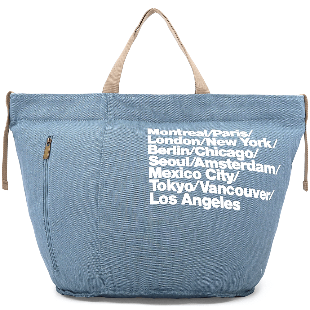 Nagy strandtáska Simona nyomtatással - kék