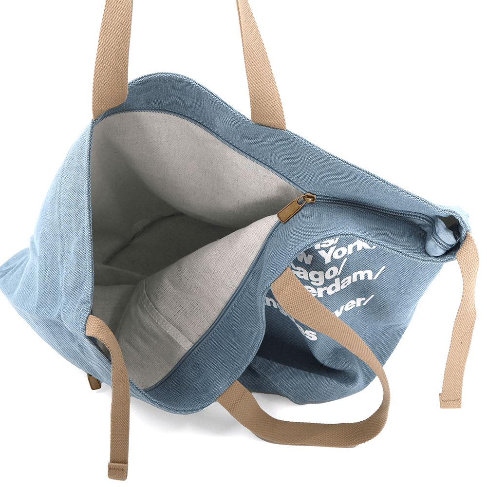 Nagy strandtáska Simona nyomtatással - kék