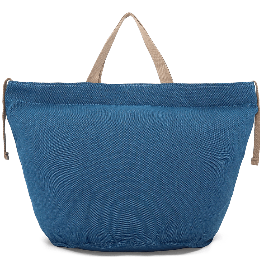 Nagy strandtáska Simona nyomtatással - sötétkék