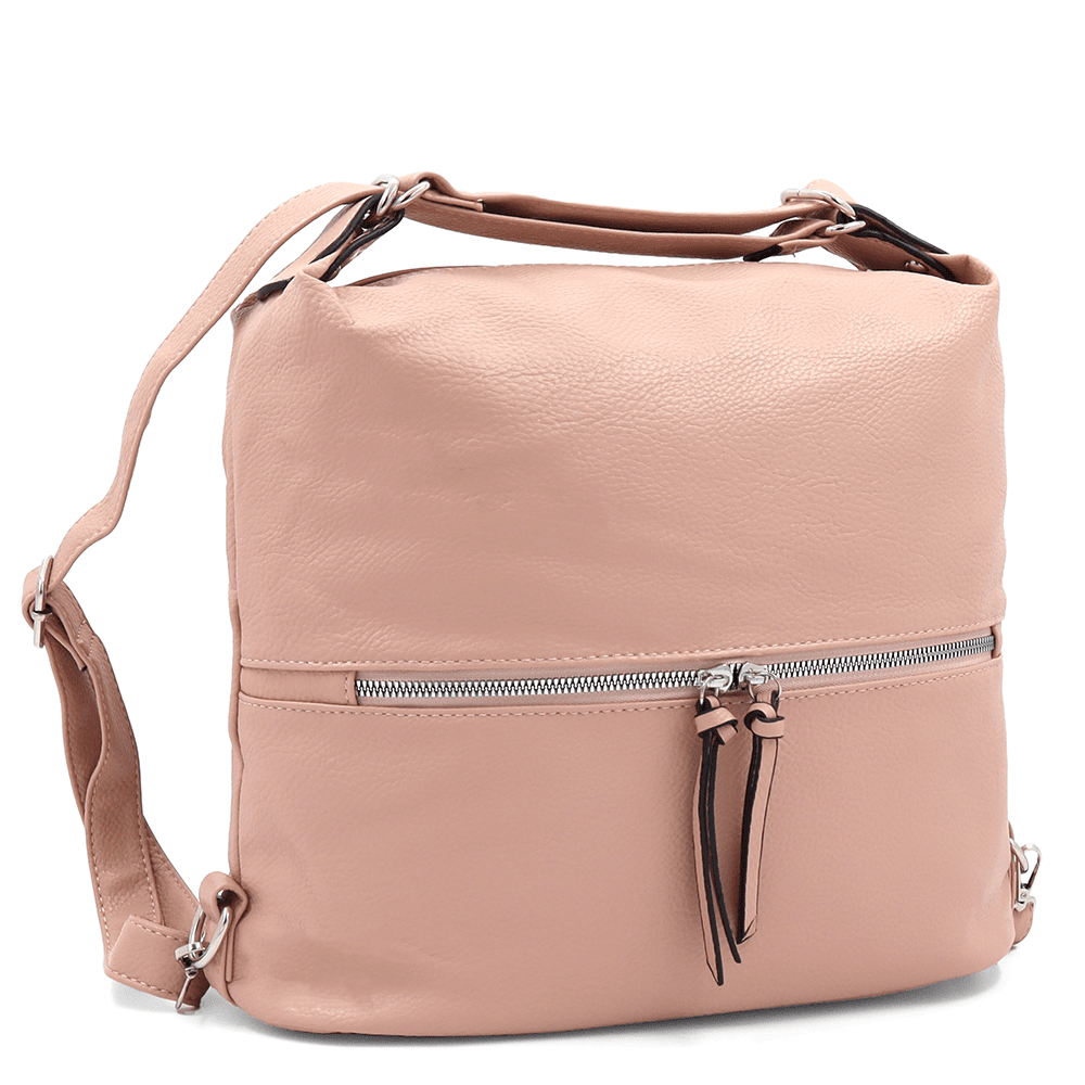 2 az 1-ben - Nagy táska és hátizsák - rózsaszín