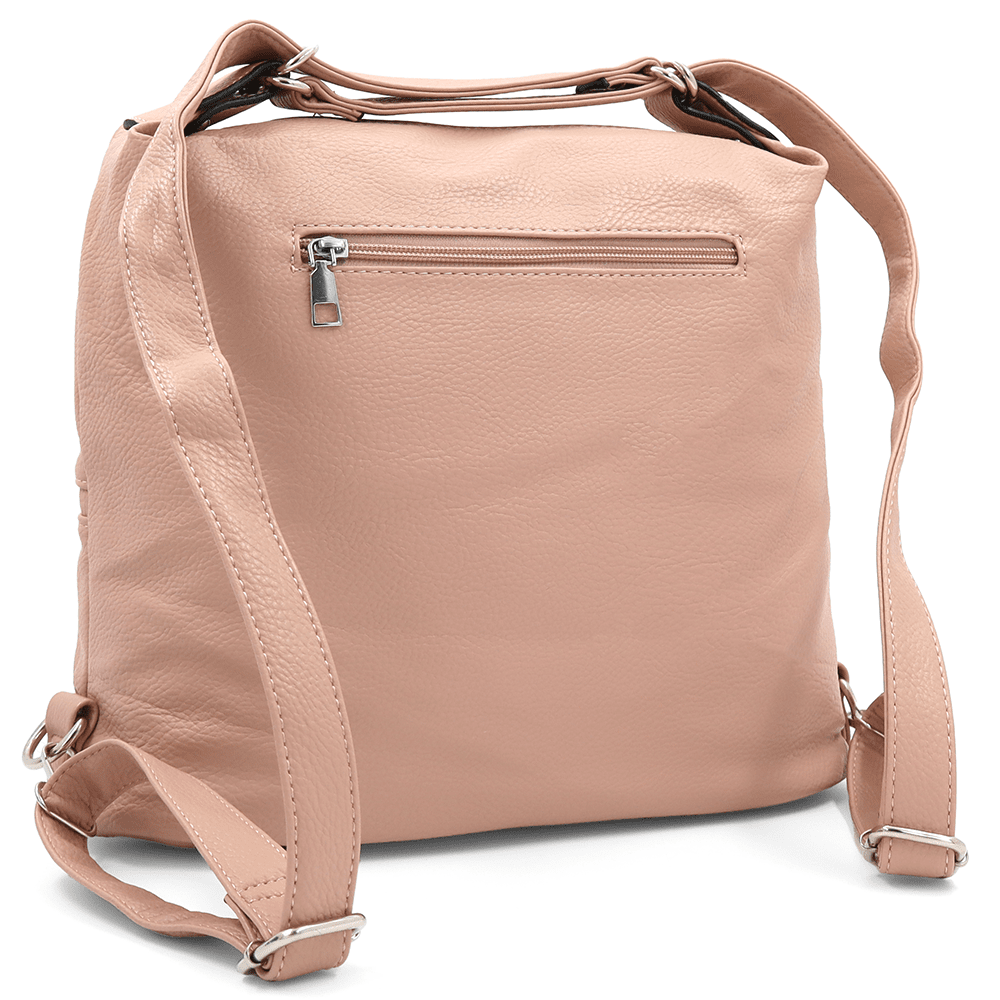 2 az 1-ben - Nagy táska és hátizsák - rózsaszín