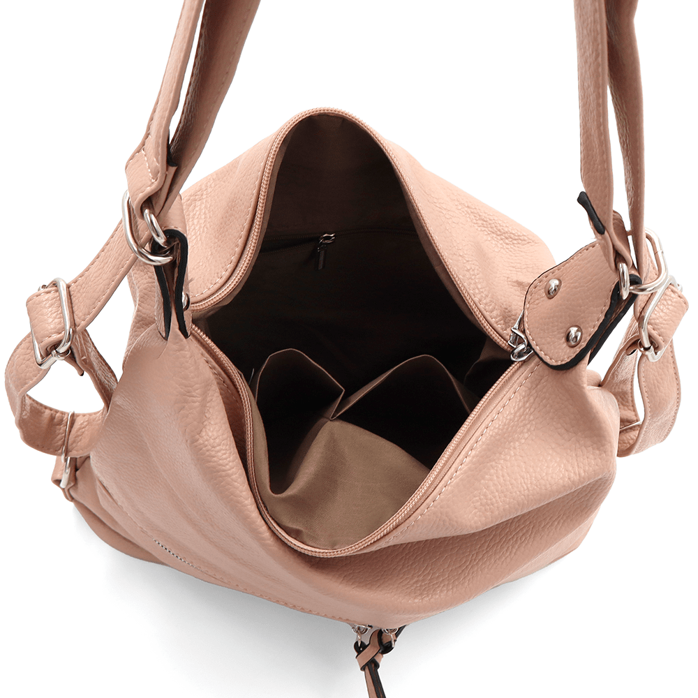 2 az 1-ben - Nagy táska és hátizsák - rózsaszín