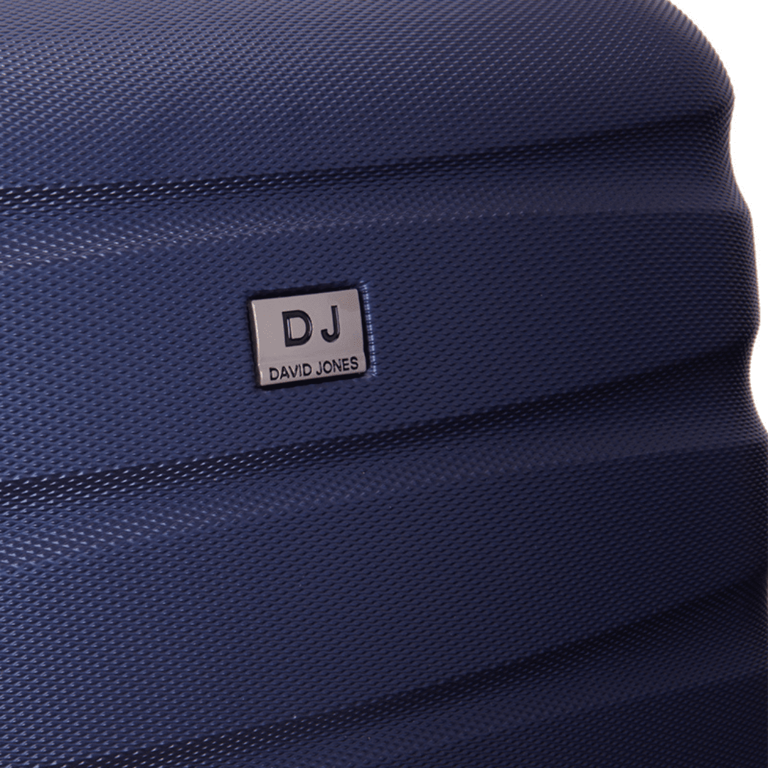 David Jones - Bőröndkészlet mozgatható kerekekkel, 3 méretben - világoskék