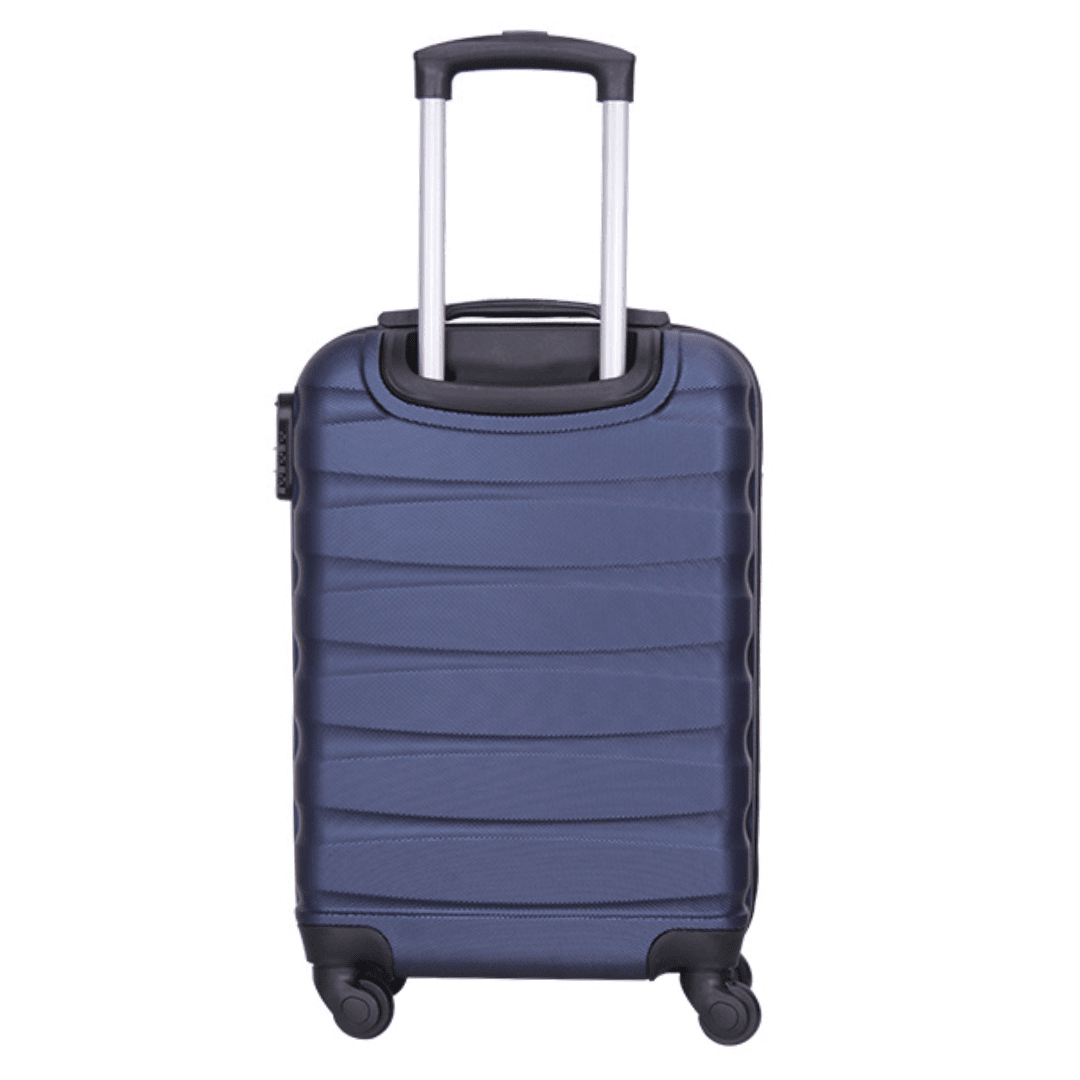 David Jones - Bőröndkészlet mozgatható kerekekkel, 3 méretben - világoskék