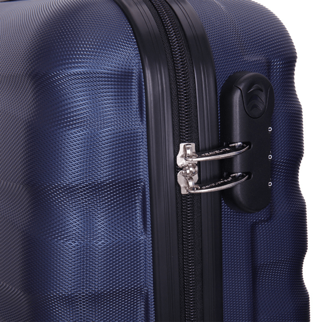 David Jones - Bőröndkészlet mozgatható kerekekkel, 3 méretben - világoskék