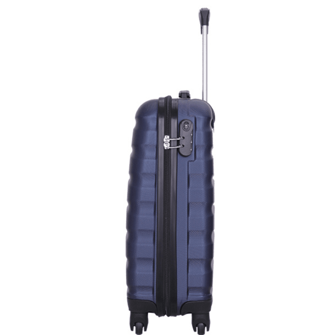 David Jones - Bőröndkészlet mozgatható kerekekkel, 3 méretben - világoskék