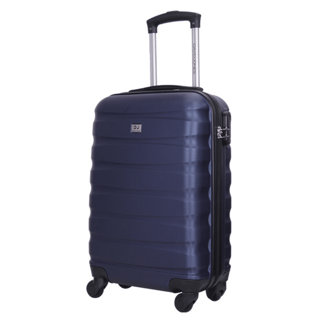 David Jones - Bőröndkészlet mozgatható kerekekkel, 3 méretben - világoskék