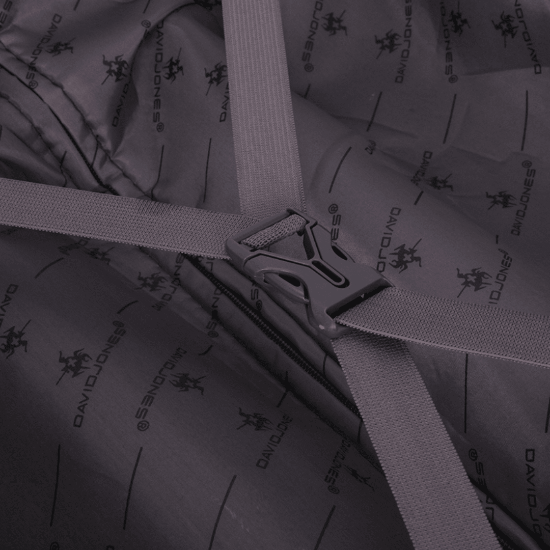 David Jones - Bőröndkészlet mozgatható kerekekkel, 3 méretben - világoskék