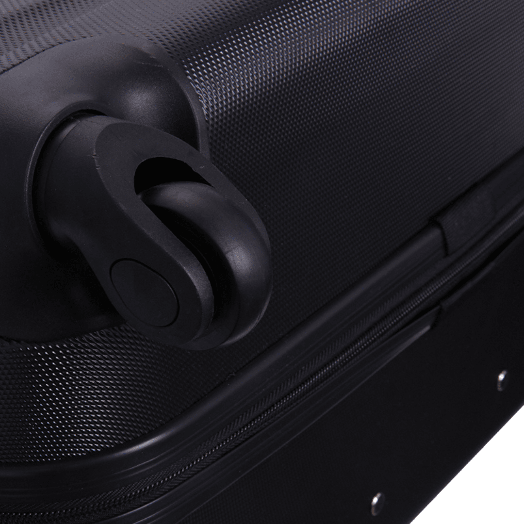 David Jones - Bőröndkészlet mozgatható kerekekkel, 3 méretben - fekete