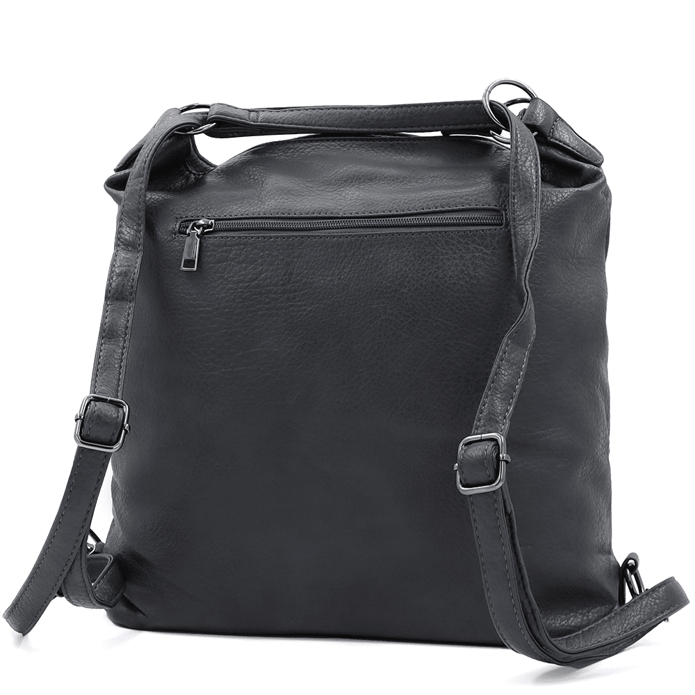 2 az 1-ben - Nagy táska és hátizsák Lora - sötét szürke