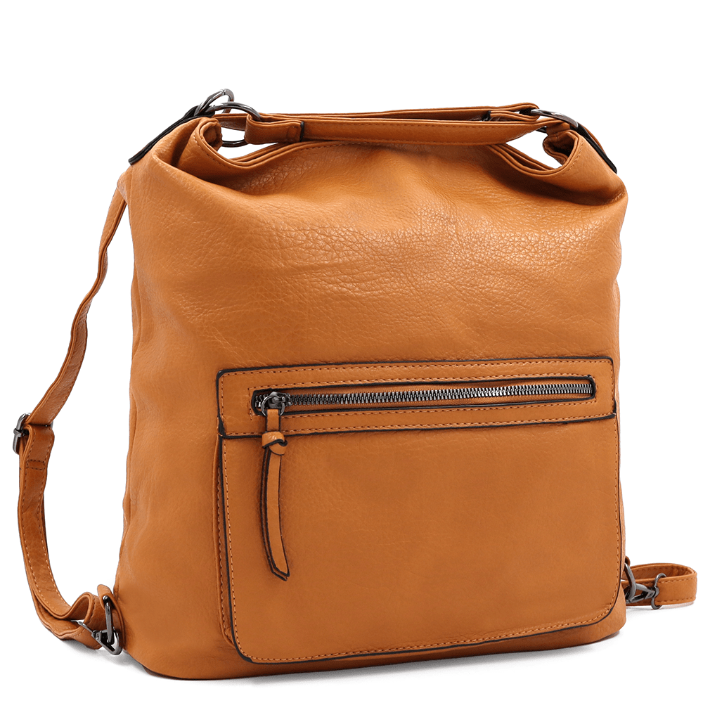 2 az 1-ben - Nagy táska és hátizsák Lora - barna