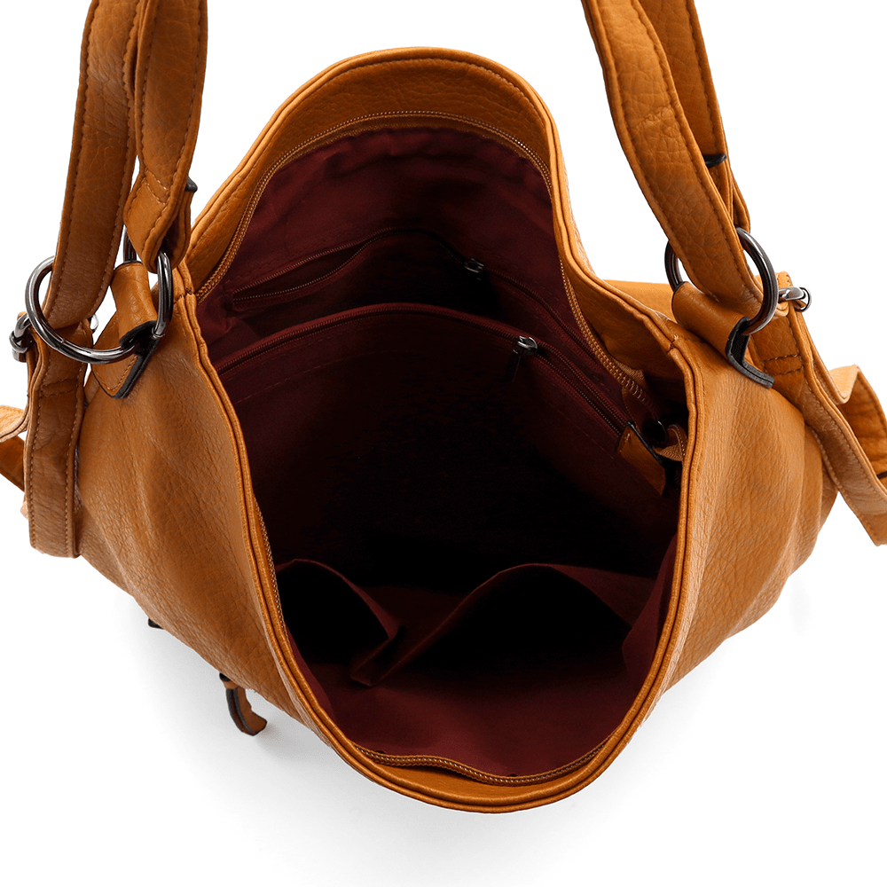 2 az 1-ben - Nagy táska és hátizsák Lora - barna