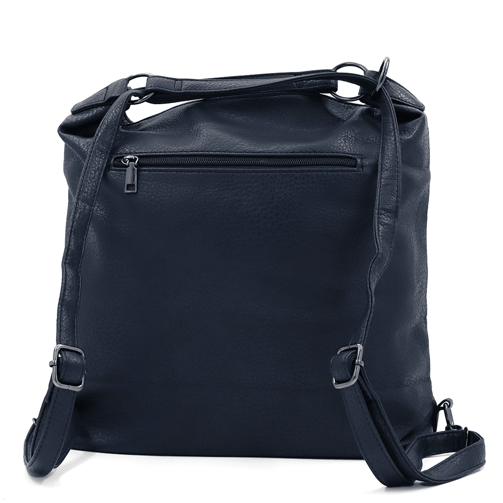 2 az 1-ben - Nagy táska és hátizsák Lora - sötétkék