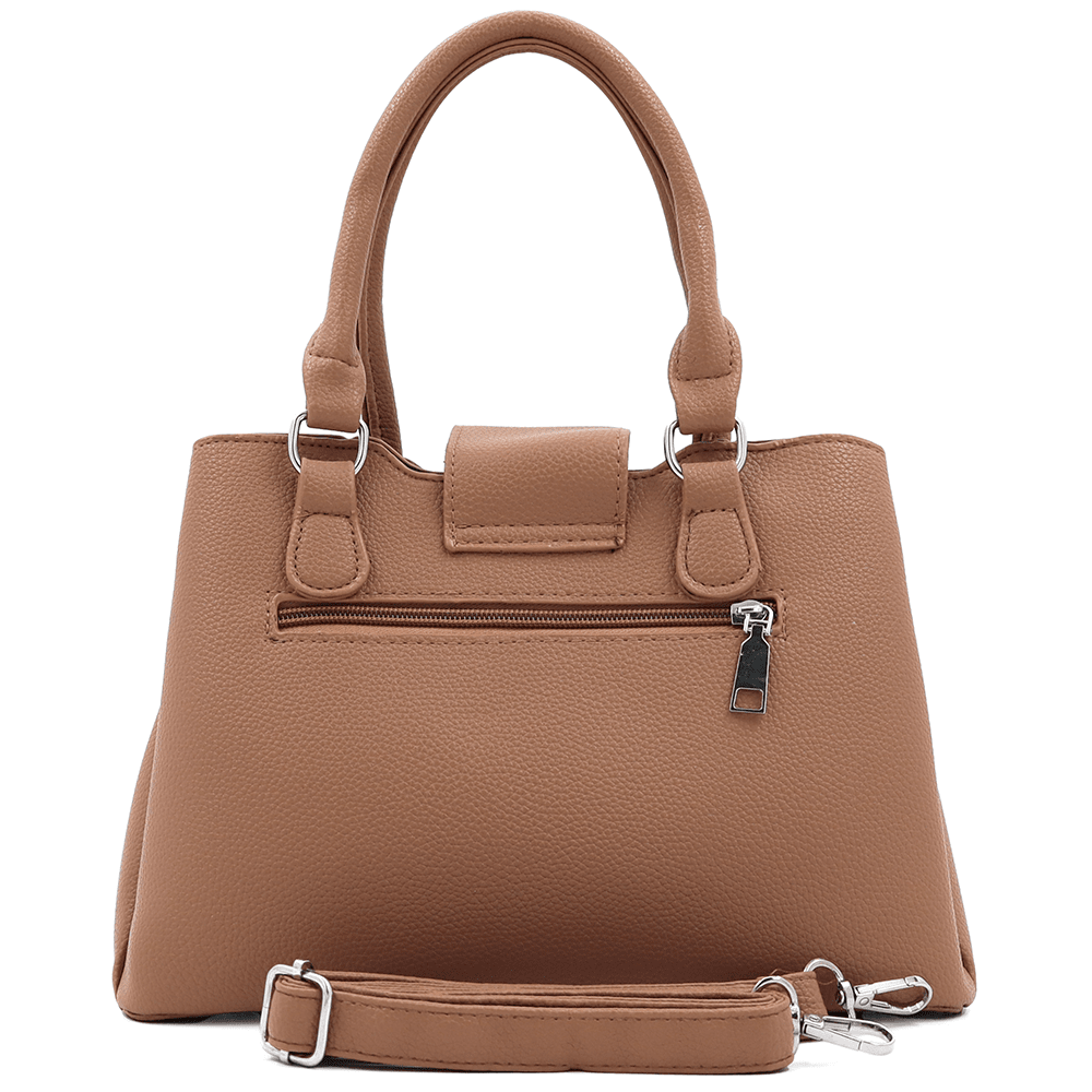 Női táska 3 rekesszel Love - barna