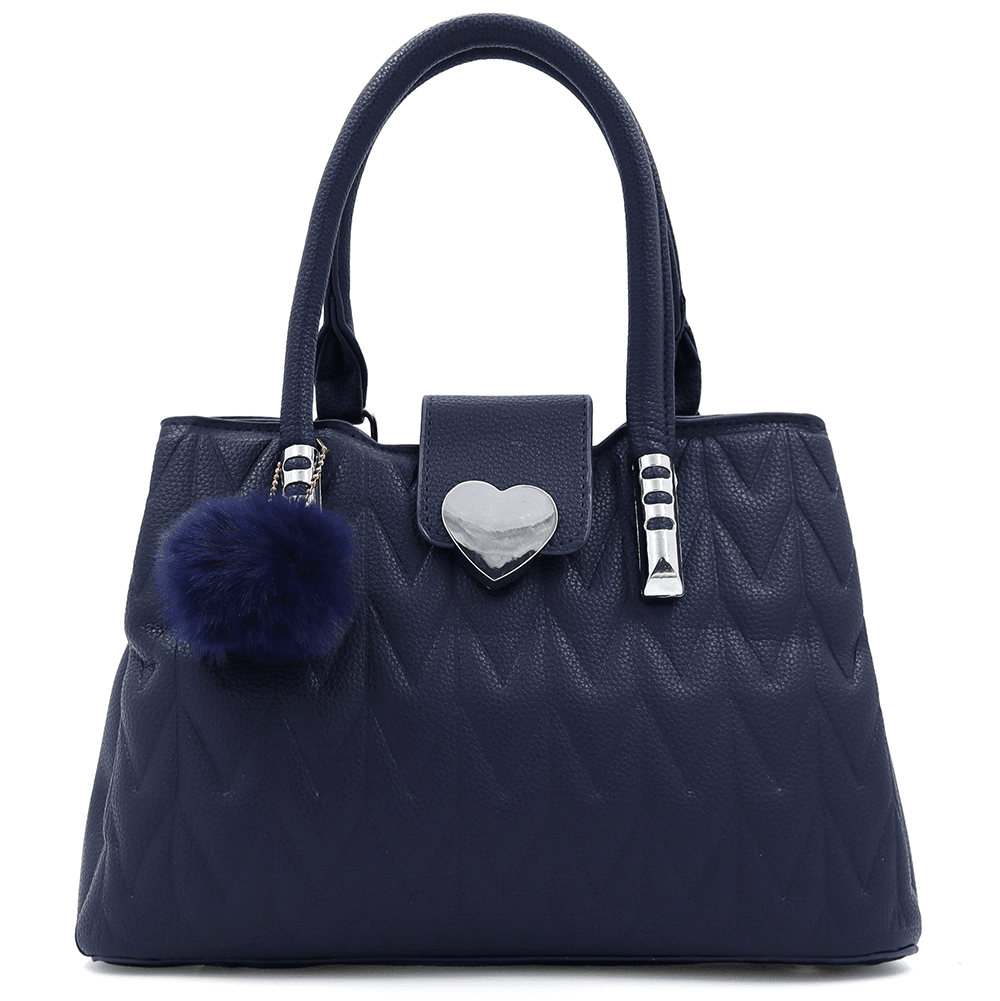 Női táska 3 rekesszel Love - sötétkék