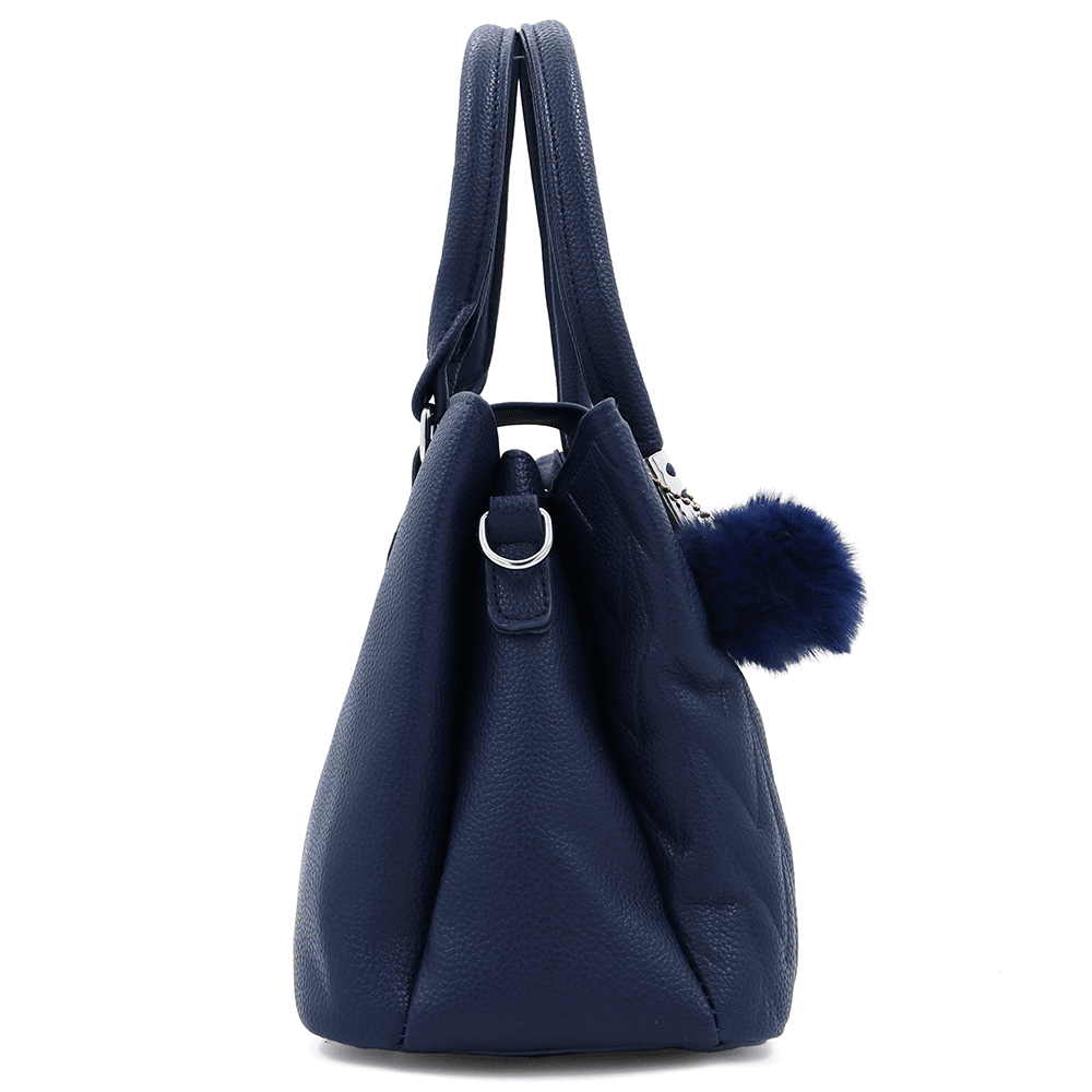 Női táska 3 rekesszel Love - sötétkék