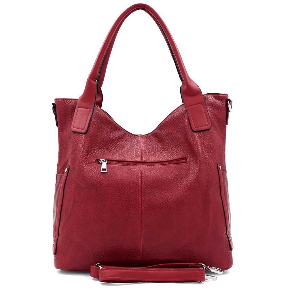 Nagy női táska, Victoria típusú táska - piros