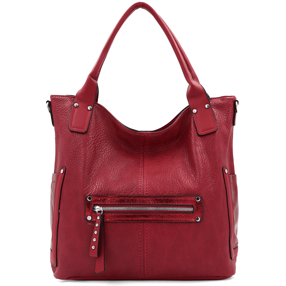 Nagy női táska, Victoria típusú táska - piros