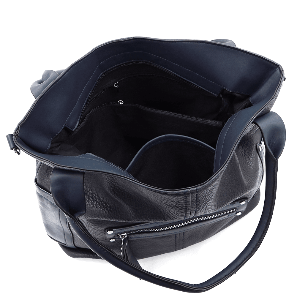 Nagy női táska Victoria típusú táska - sötétkék