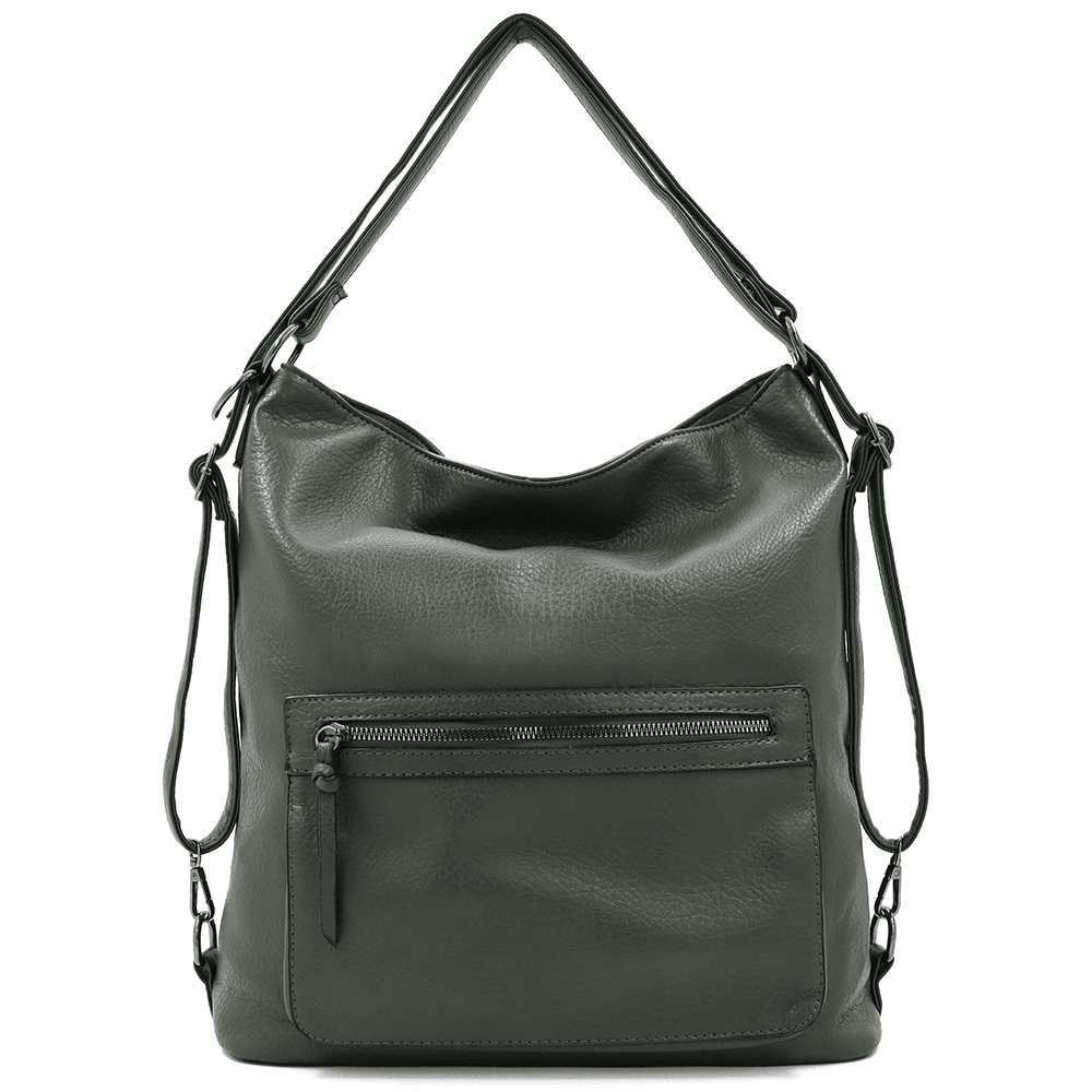 2 az 1-ben - Nagy táska és hátizsák Lora - zöld