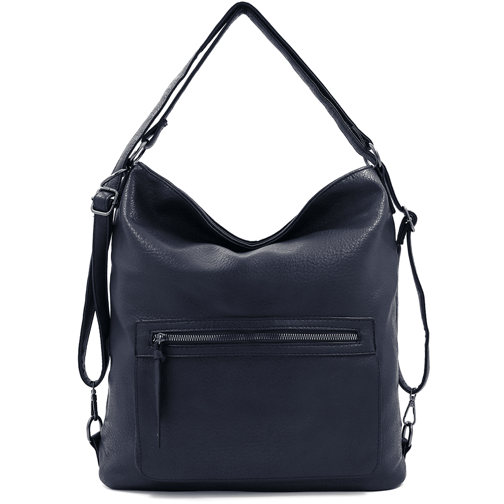 2 az 1-ben - Nagy táska és hátizsák Lora - sötétkék