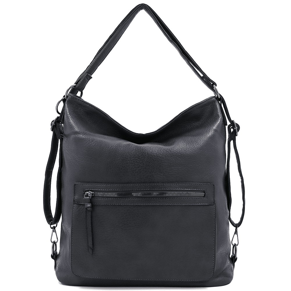 2 az 1-ben - Nagy táska és hátizsák Lora - sötét szürke