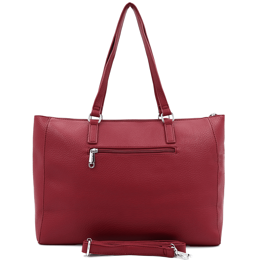 Táska típusú szatyor függő pénztárcával, leopárd mintával Vanesa - bordó