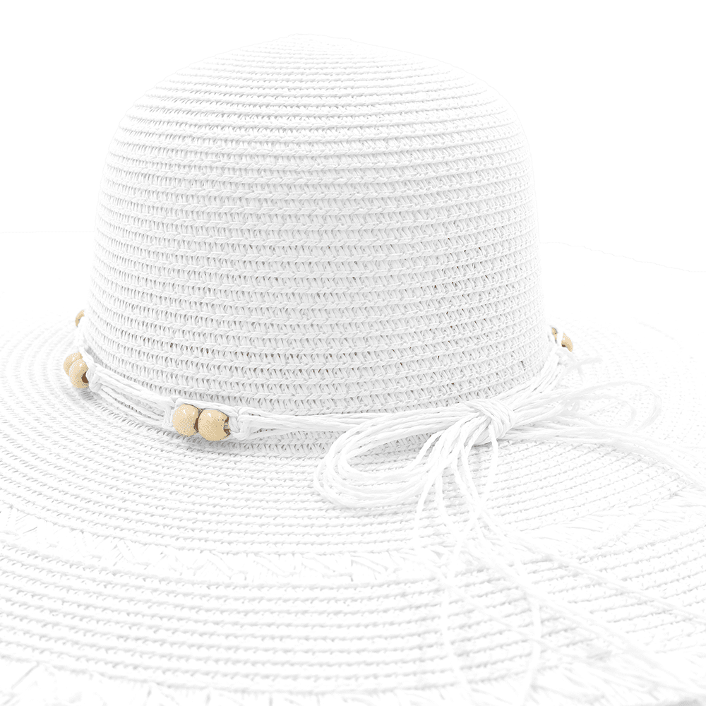 Női szalmakalap - fehér