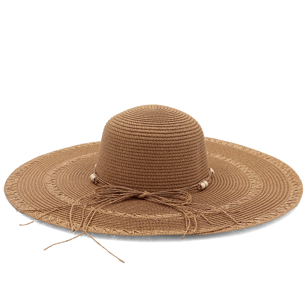 Női szalmakalap - világosbarna