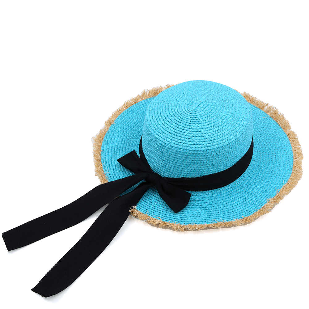 Női szalmakalap - kék