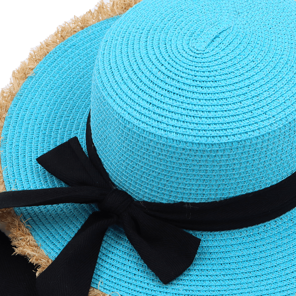 Női szalmakalap - kék