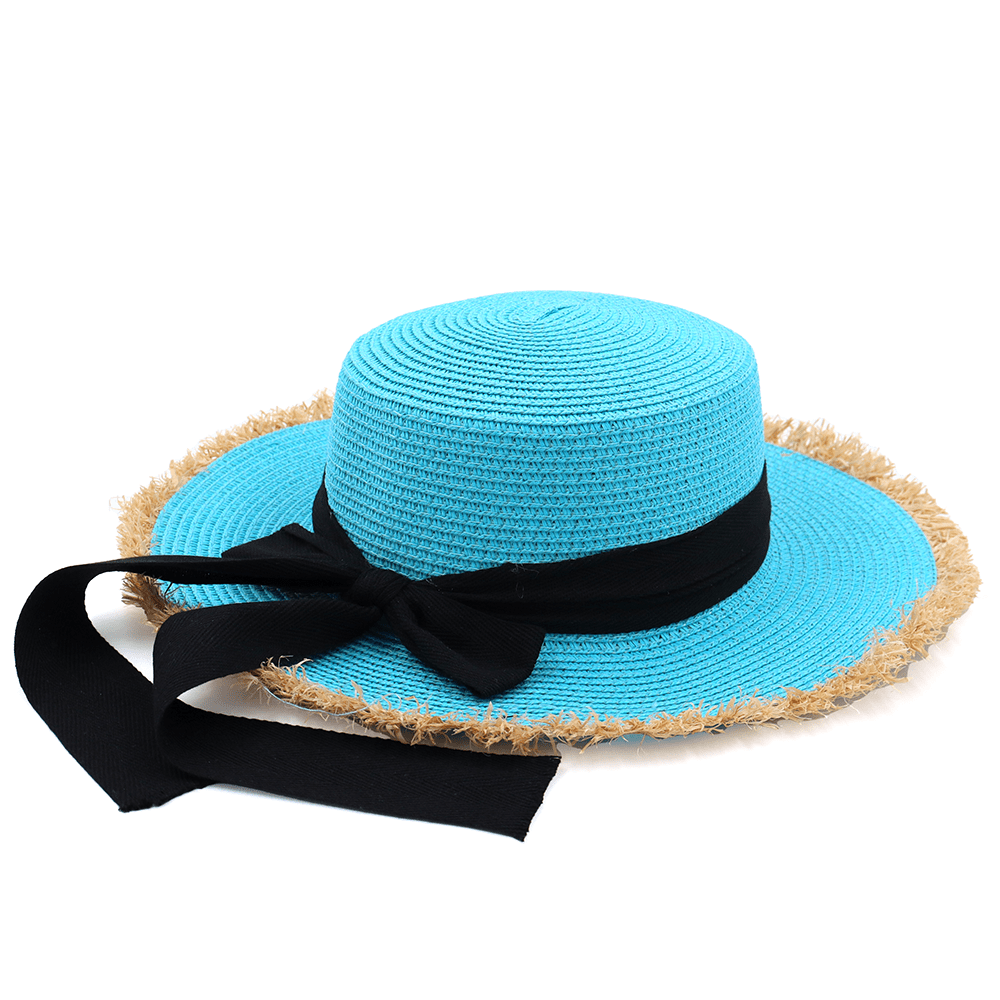Női szalmakalap - kék