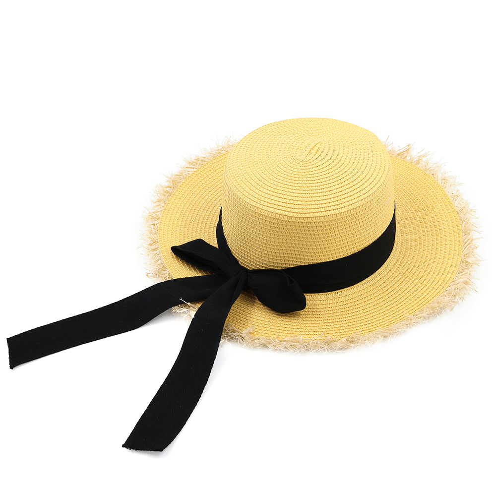 Női szalmakalap - sárga