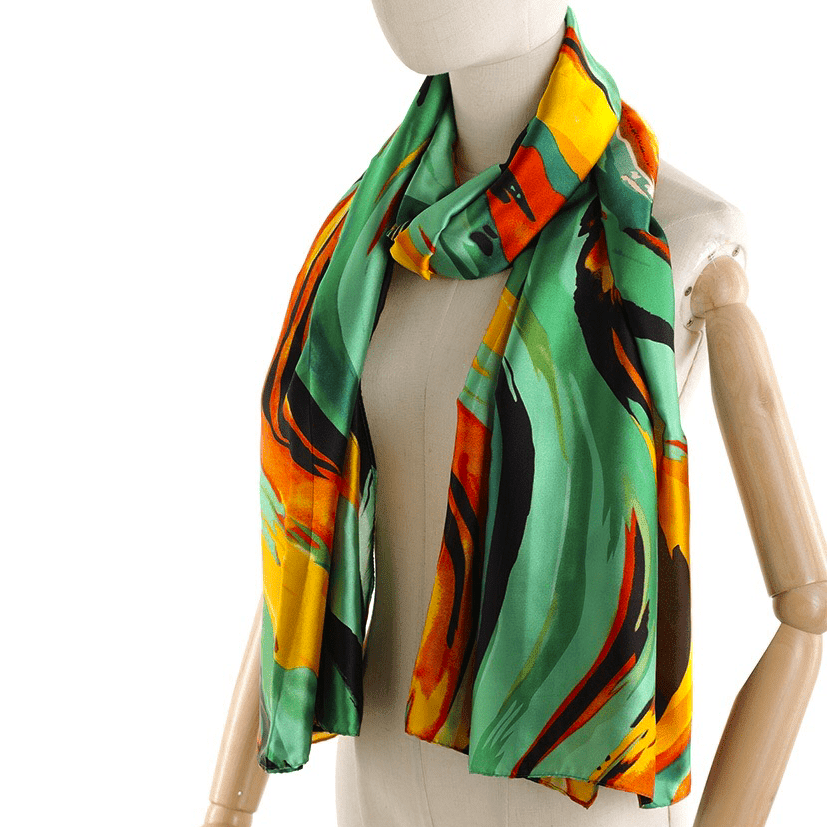 Női sál nyomtatott mintával - trópus