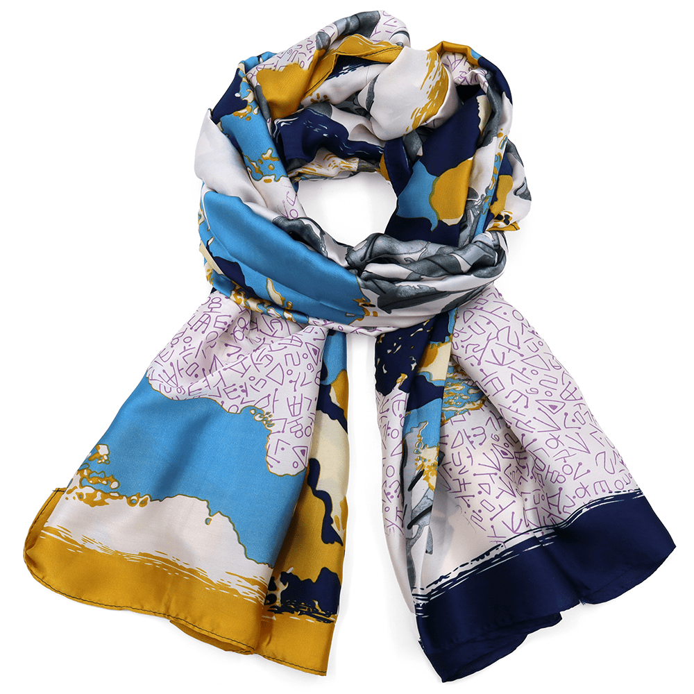 Női sál nyomtatott mintával - fragmentumok