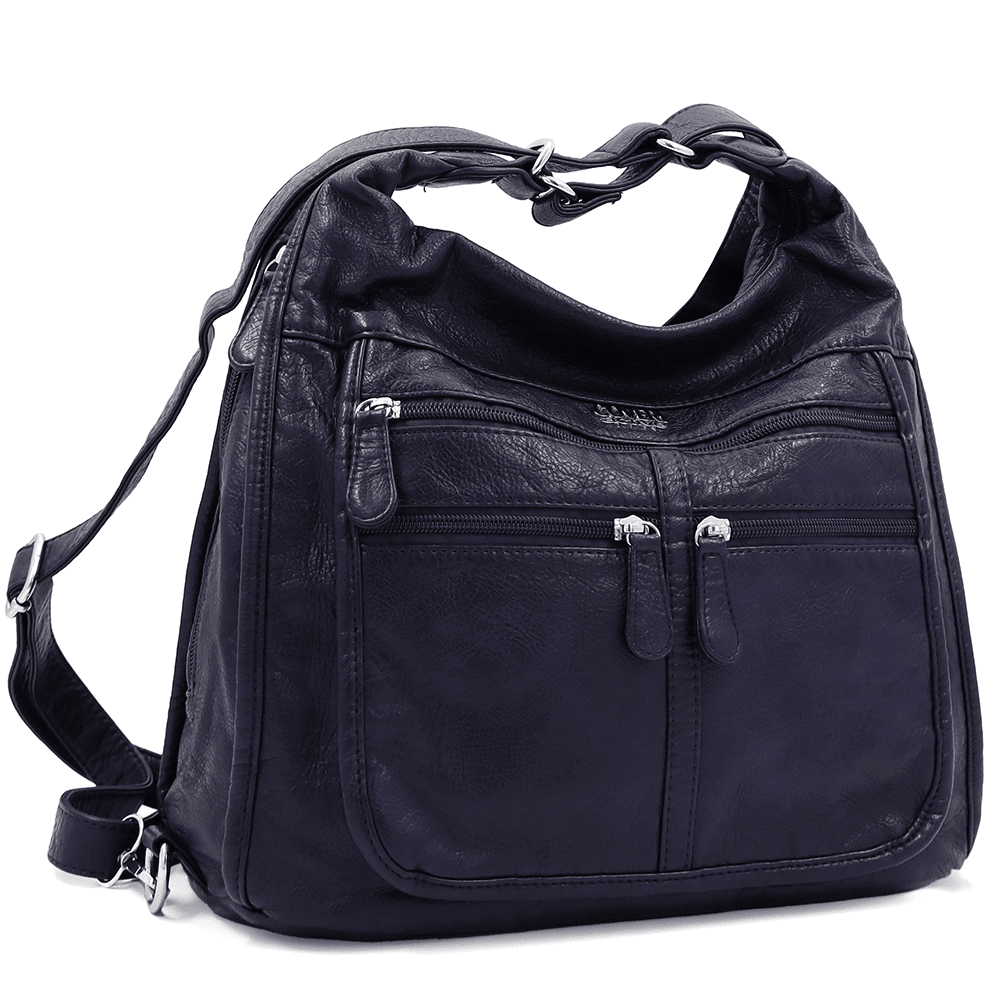 2 az 1-ben - Táska és hátizsák sok zsebbel Rubi - sötétkék